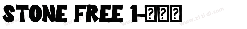 Stone Free 1字体转换